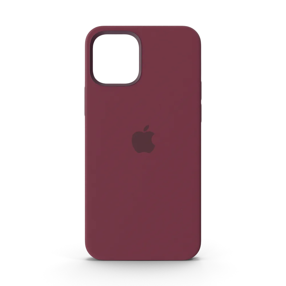iPhone 12 Silicone Case with MagSafe Plum — Refurbished